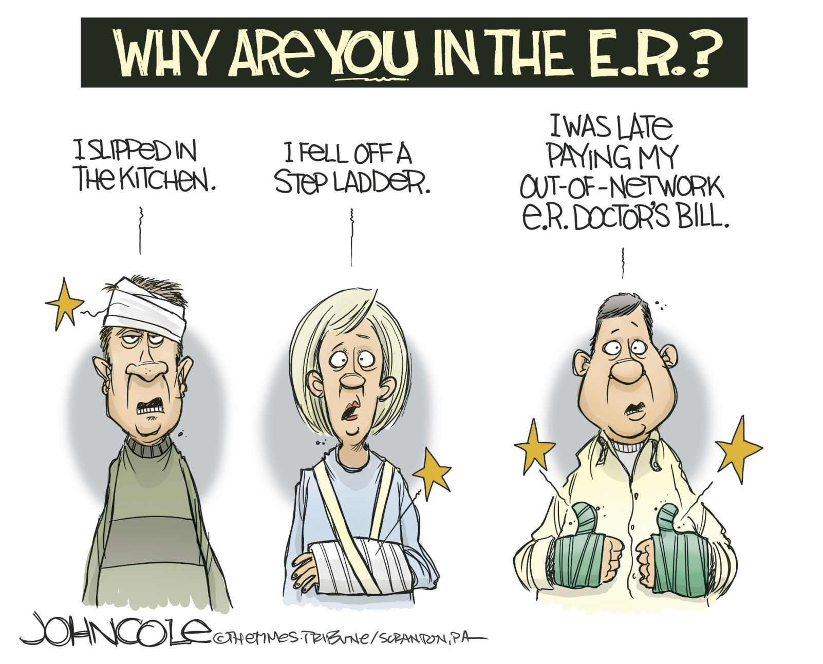 Out of network medical fees by John Cole, The Scranton Times-Tribune